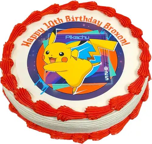 Pikachu Ice Cream Cake
