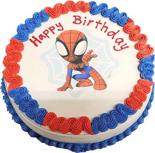 Spiderman Ice Cream Cake