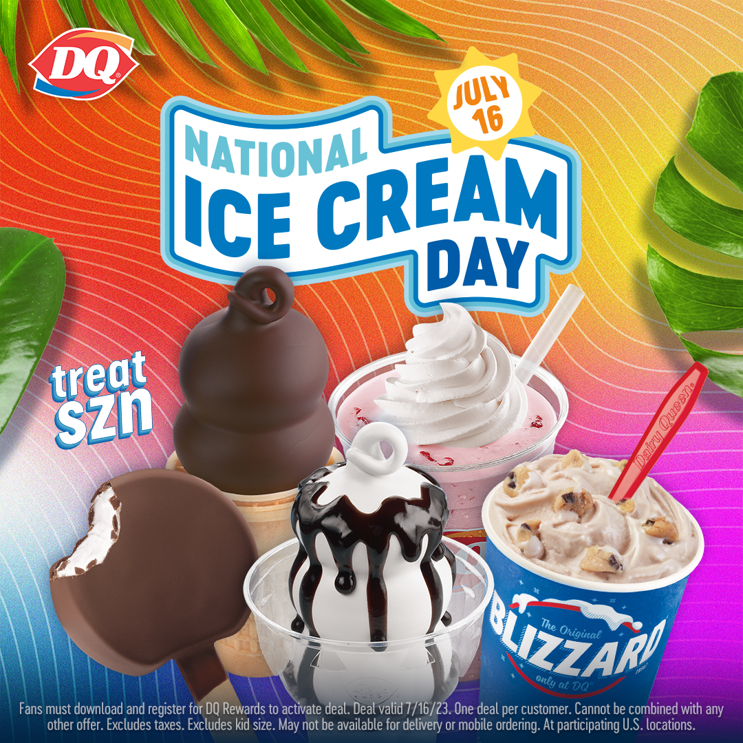 Celebrate National Ice Cream Day With Dairy Queens Irresistible Offerings And Exclusive App